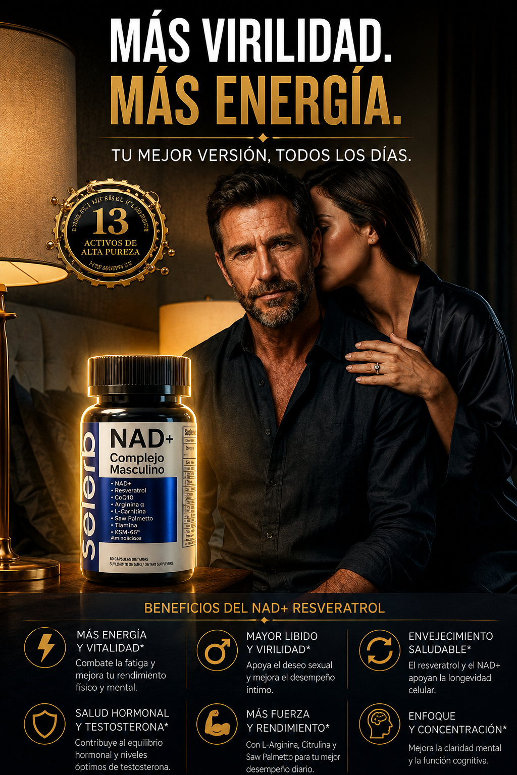 NAD+RESVERATROL - 60 CAPSULAS 🔥SUPER PROMOCIÓN🔥