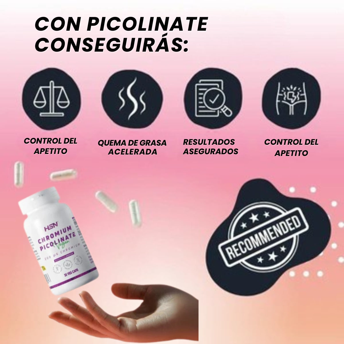 VEGANEXTRACT- PICOLINATO DE CROMO 200mcg - OFERTA 2x1