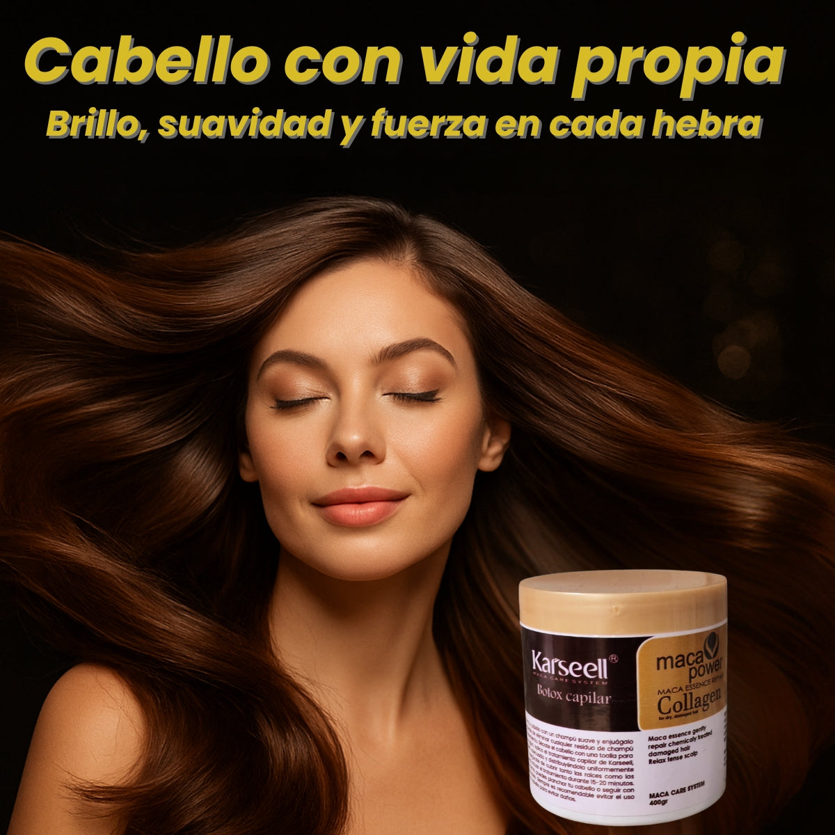 PROMOCIÓN 2 X 1 - Karseell 🌟 Nutrición pura, brillo real 😍🔥 Mascarilla capilar + aceite de argán