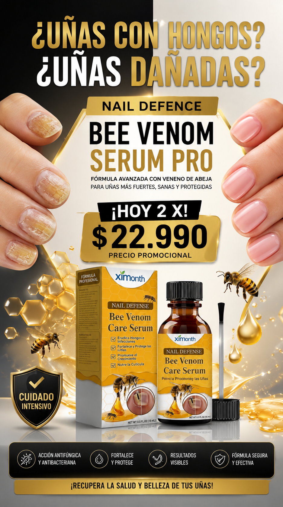 BEE VENOM - TU DEFENSA NATURAL PARA LAS UÑAS | 🔥OFERTA 2 X 1🔥