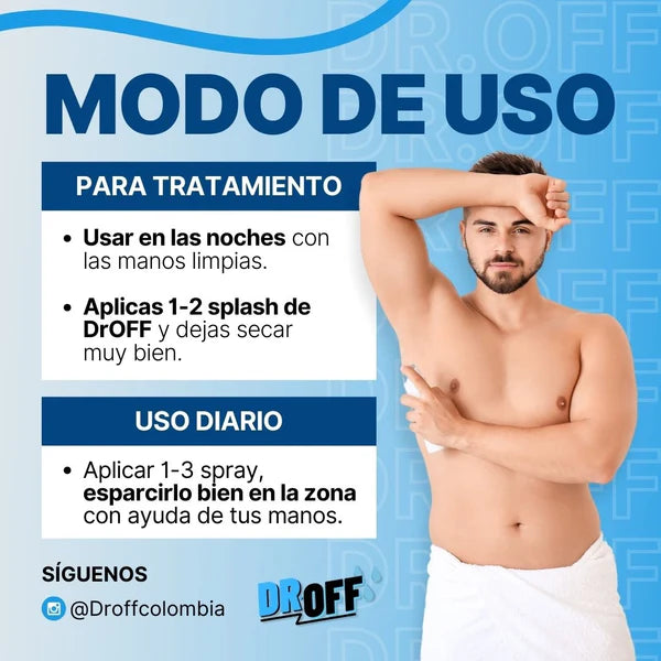 DrOFF🧑⚕️Tratamiento médico contra el sudor