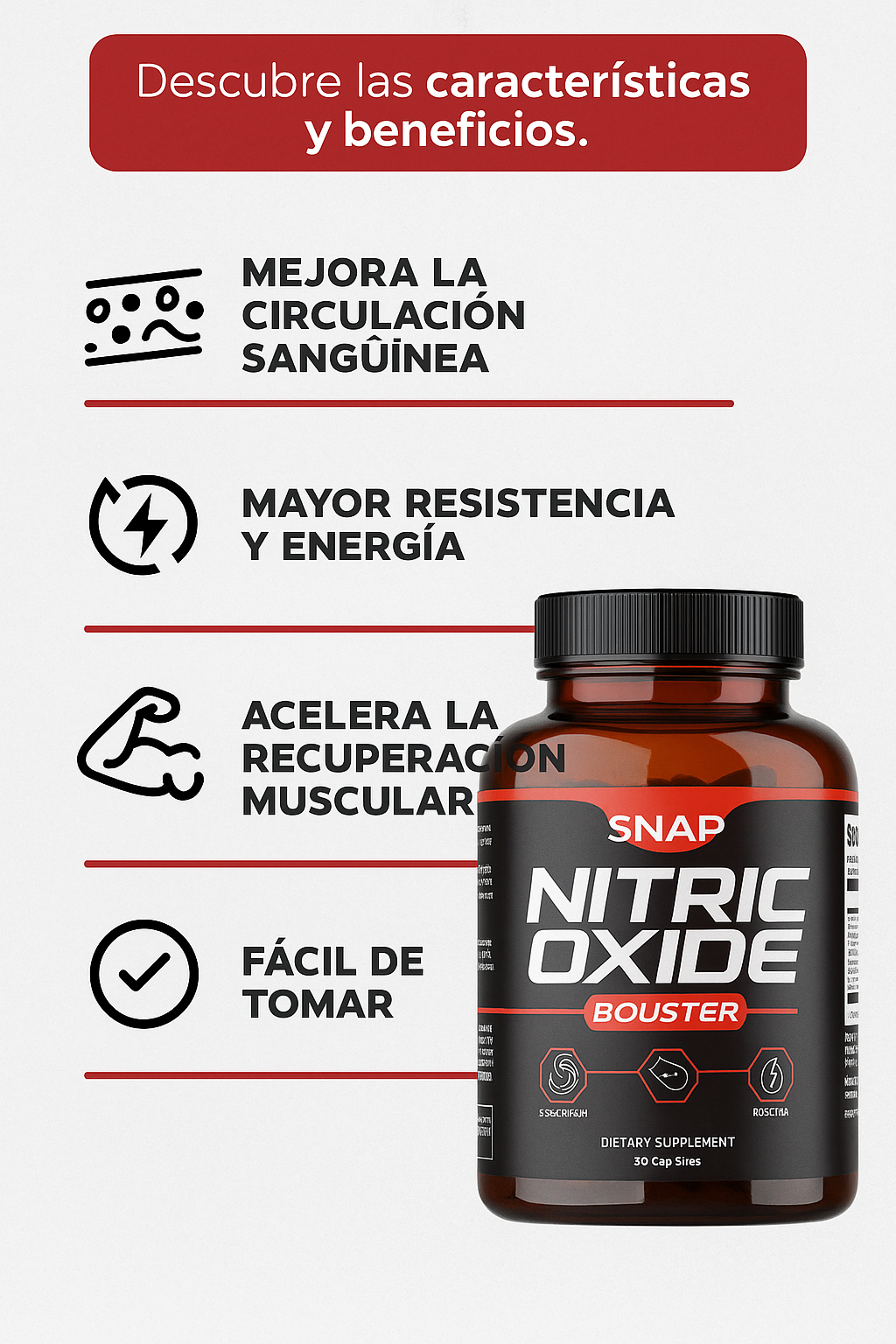 OXIDO NITRICO BOOSTER - POTENCIA TU RENDIMIENTO 🔥¡ÚLTIMAS UNIDADES!🔥