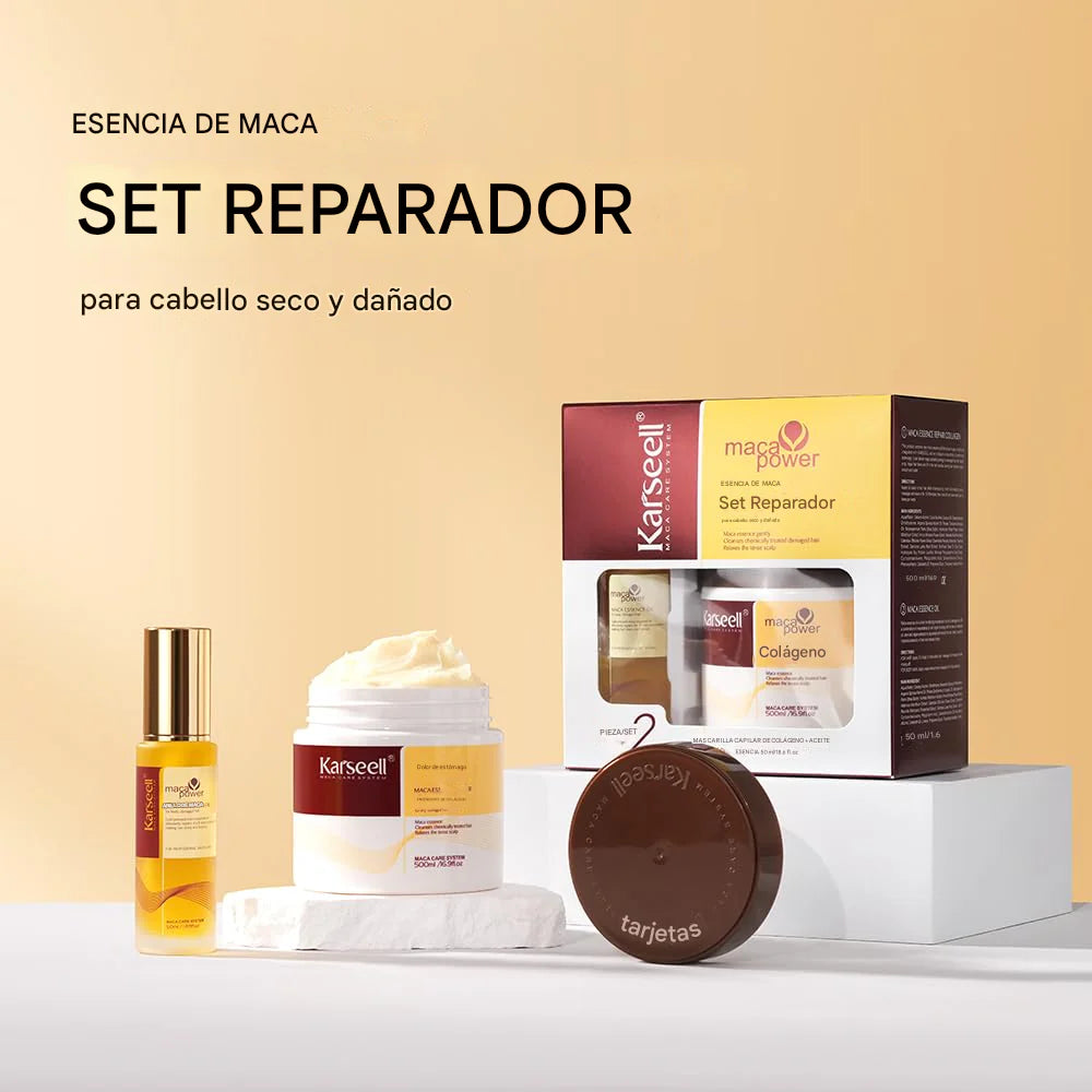 PROMOCIÓN 2 X 1 - Karseell 🌟 Nutrición pura, brillo real 😍🔥 Mascarilla capilar + aceite de argán