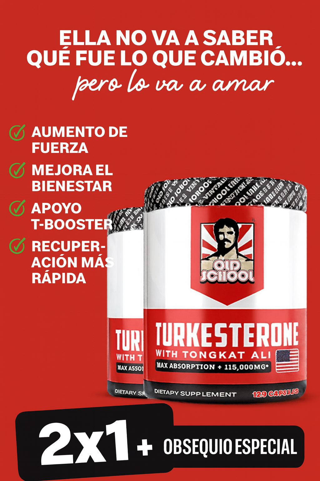 TURKESTERONE - COMPRA 1 Y LLEVA 2 UNIDADES
