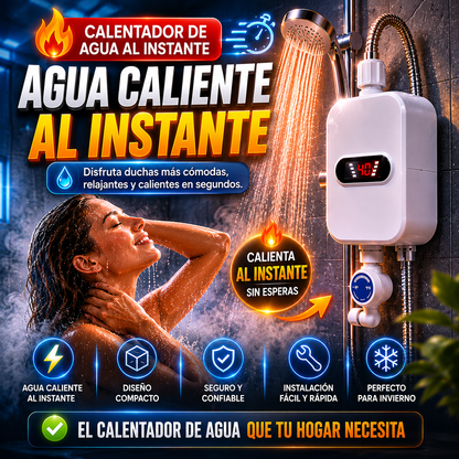 CALENTADOR DE AGUA AL INSTANTE🚿 | 🔥50% DE DESCUENTO🔥