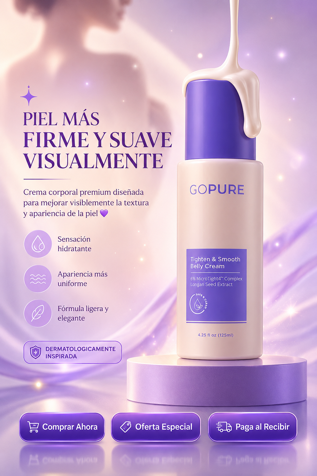 GOPURE | Crema reafirmante y suavizante para el cuerpo