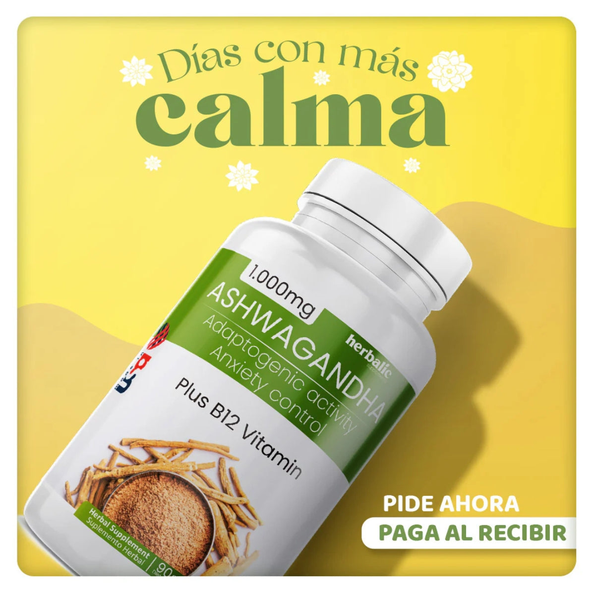 OFERTA 2x1 - Ashwagandha 1000 mg Alivia el estrés y la ansiedad -