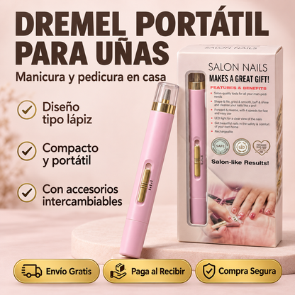 ✨NailCare™ – dremmel  Portátil para Uñas con Accesorios 💅