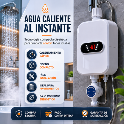 CALENTADOR DE AGUA AL INSTANTE🚿 | 🔥50% DE DESCUENTO🔥