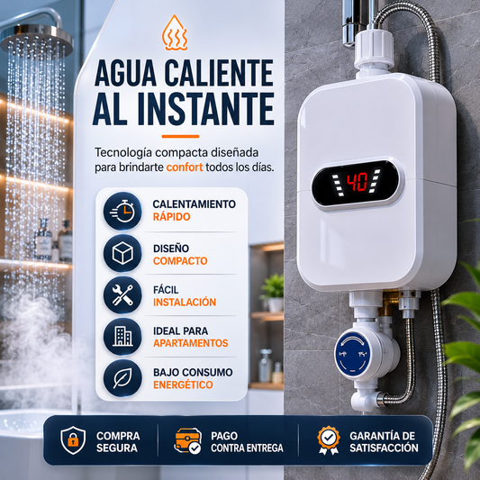 CALENTADOR DE AGUA AL INSTANTE🚿 | 🔥50% DE DESCUENTO🔥