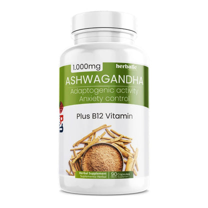 OFERTA 2x1 - Ashwagandha 1000 mg Alivia el estrés y la ansiedad -