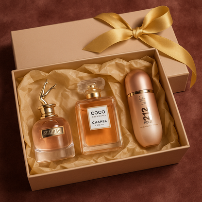 [KIT LUXE] - SCANDAL | COCO MADEMOISELLE | 212 VIP ROSÉ + CREMA VICTORIA SECRET