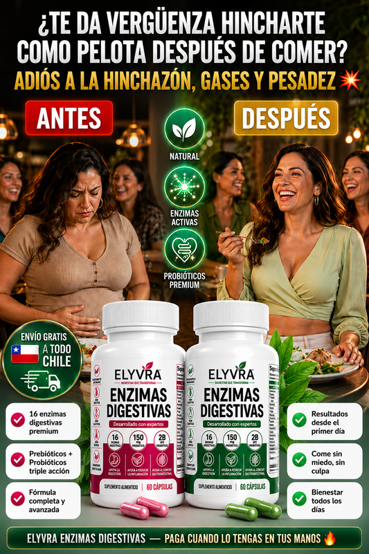 2X1 ENZIMAS DIGESTIVAS🚨 ¿TE DA VERGÜENZA HINCHARTE COMO PELOTA DESPUÉS DE COMER? ADIÓS A LA HINCHAZÓN, GASES Y PESADEZ