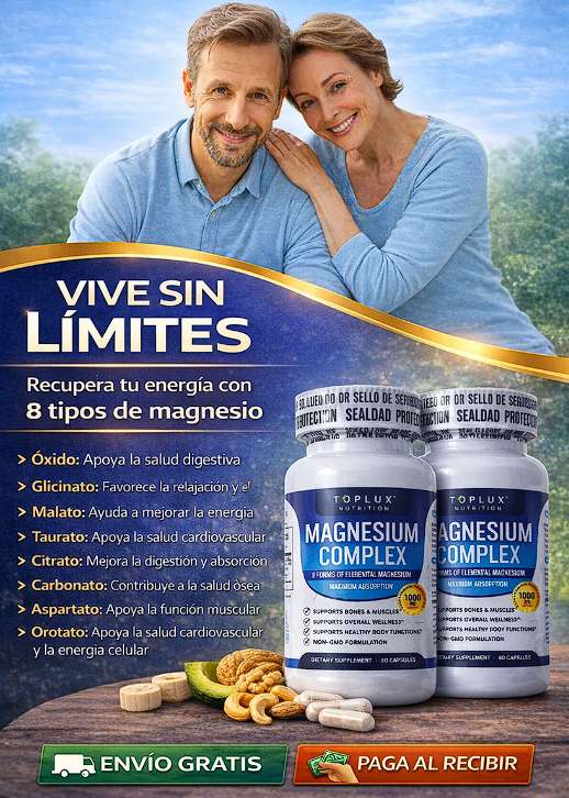 🔥OFERTA 2x1 - Magnesium Complex 1000 mg ORIGINAL ✨8 tipos de magnesio en 1