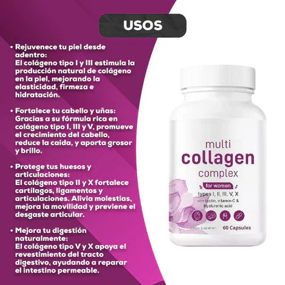 Capsulas Multi Collageno - Belleza y Bienestar