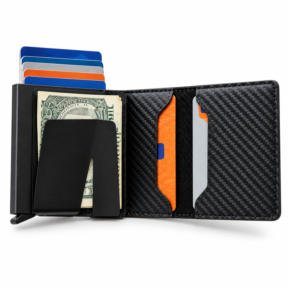 CarbonShield™ — Cartera Inteligente Antirrobo RFID