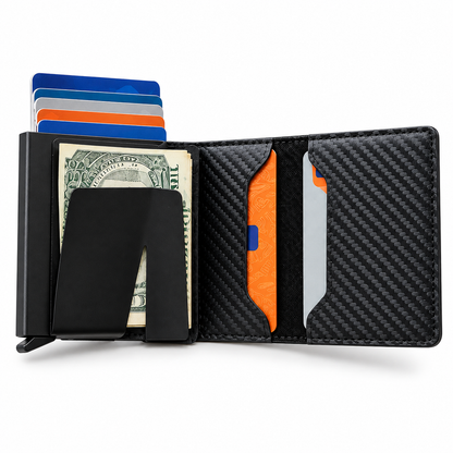 CarbonShield™ — Cartera Inteligente Antirrobo RFID