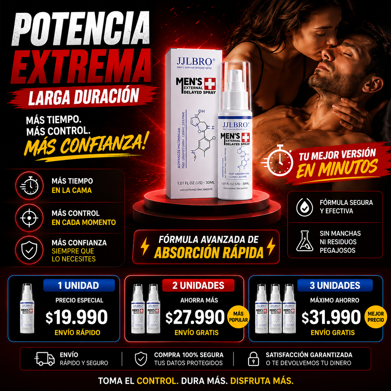 Spray Retardante de Larga Duración para Hombres🍆 | 🔥¡PROMO ESPECIAL!🔥