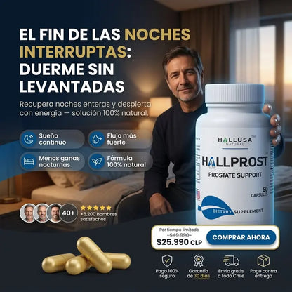 🚨 SOLO POR HOY  2X1  🎁| Hallprost Vital - Bienestar masculino, salud sin límites.