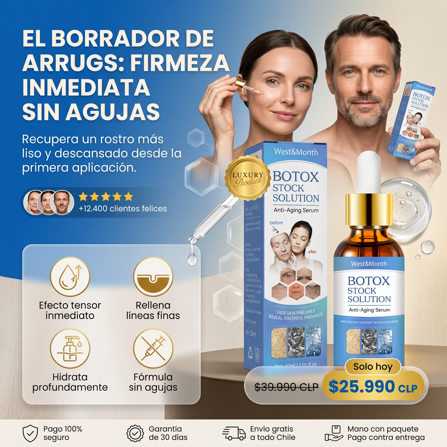 DermaGlow Botox | Tecnología cosmética anti edad sin agujas